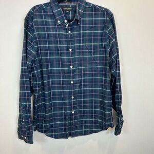 Banana Republic Organic Cotton Oxford Untucked Fit Button-Down Shirt sz L